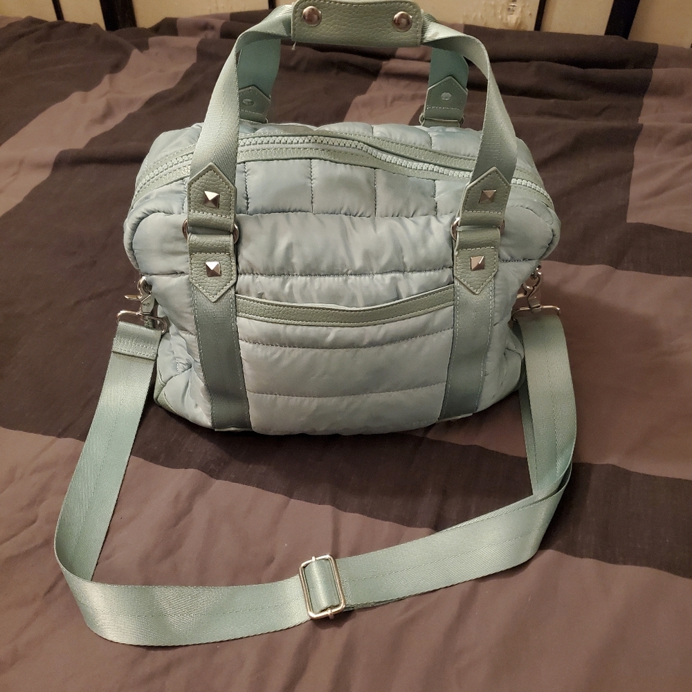 Cynthia Rowley Blue Weekender Travel Bag